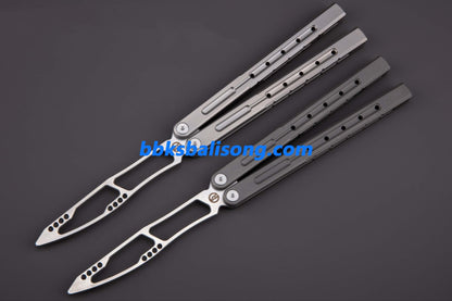 Maxace Phantom II Balisong Trainer 7075 Aluminium/Titanium Handle Bushings System