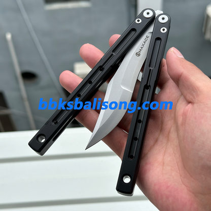 Maxace Phantom II Balisong Trainer 7075 Aluminium/Titanium Handle Bushings System