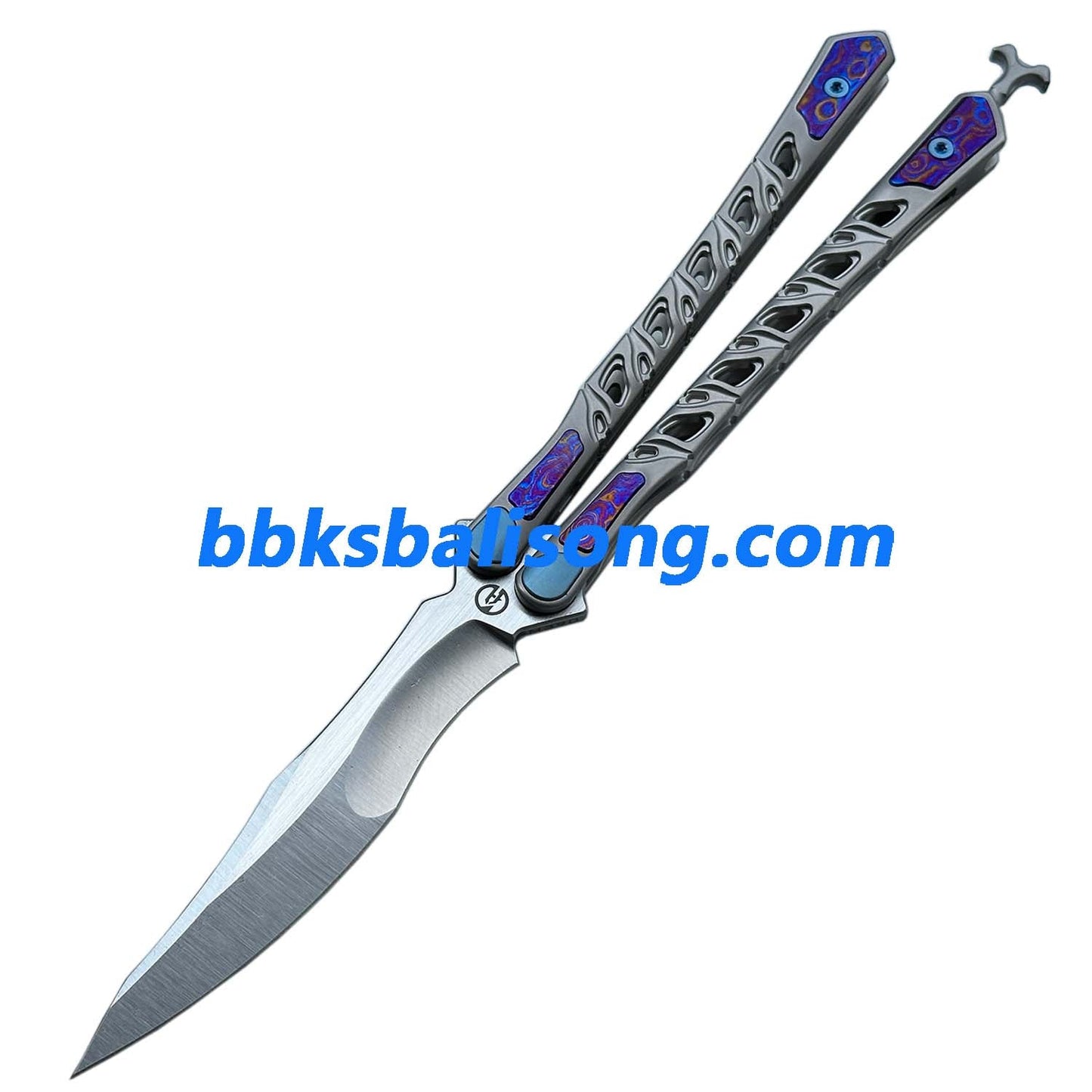 Maxace Skeleton II Balisong M390 Steel Blade Titanium Handles