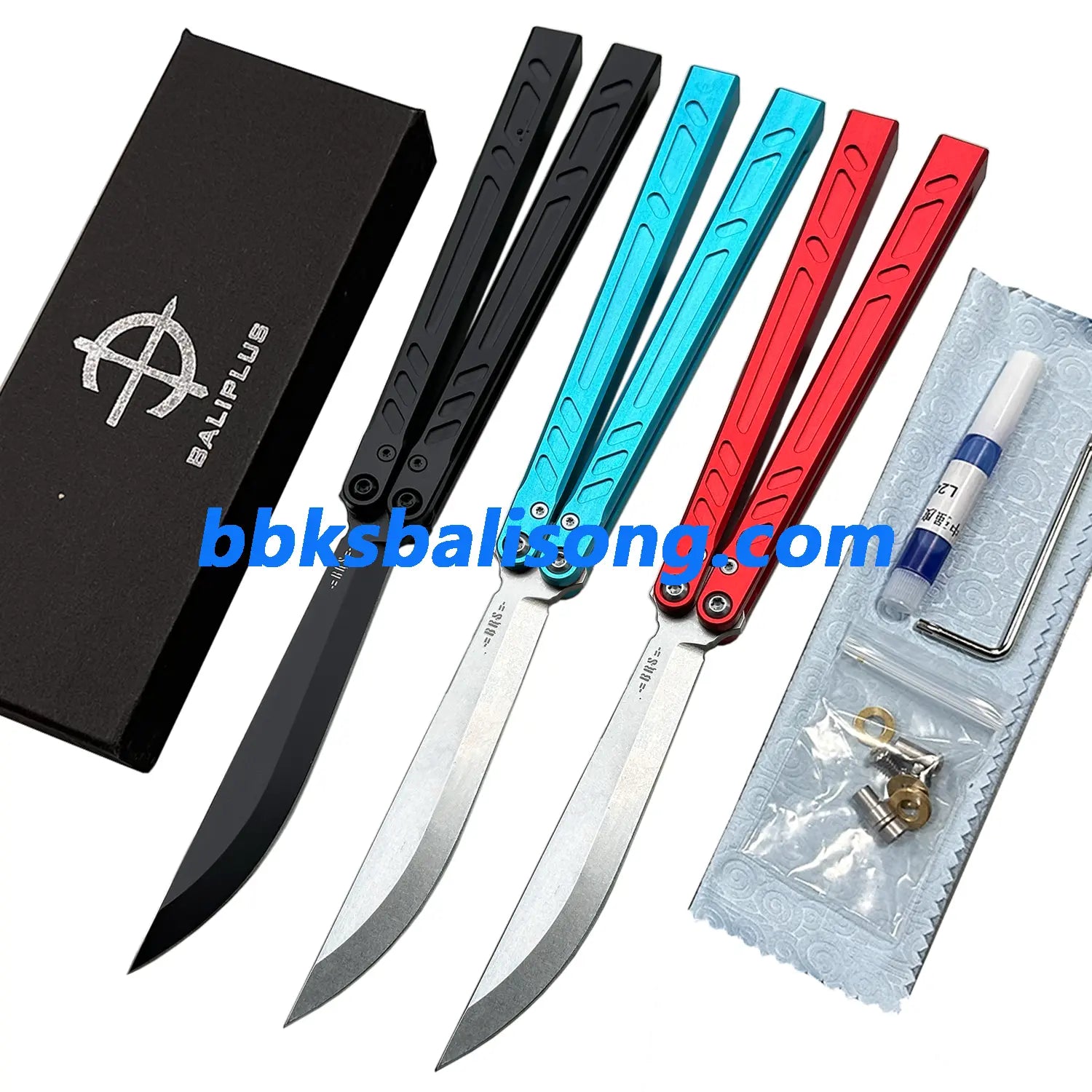 New Baliplus Barebones Balisong Clone 7075 Aluminum Channel Handle BBKSbalisong