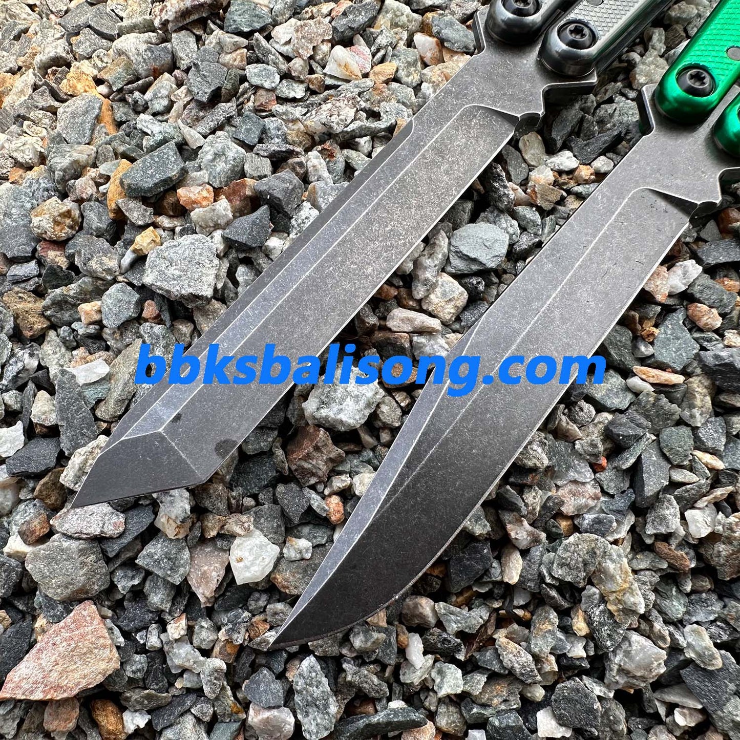 New Baliplus Glossy Kraken V3 Live Blade Balisong Clone (Double-Slot Speed Channel Version)