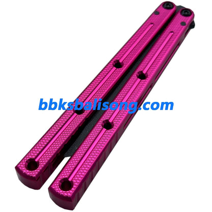 New Baliplus Glossy Kraken V3 Live Blade Balisong Clone (Double-Slot Speed Channel Version)