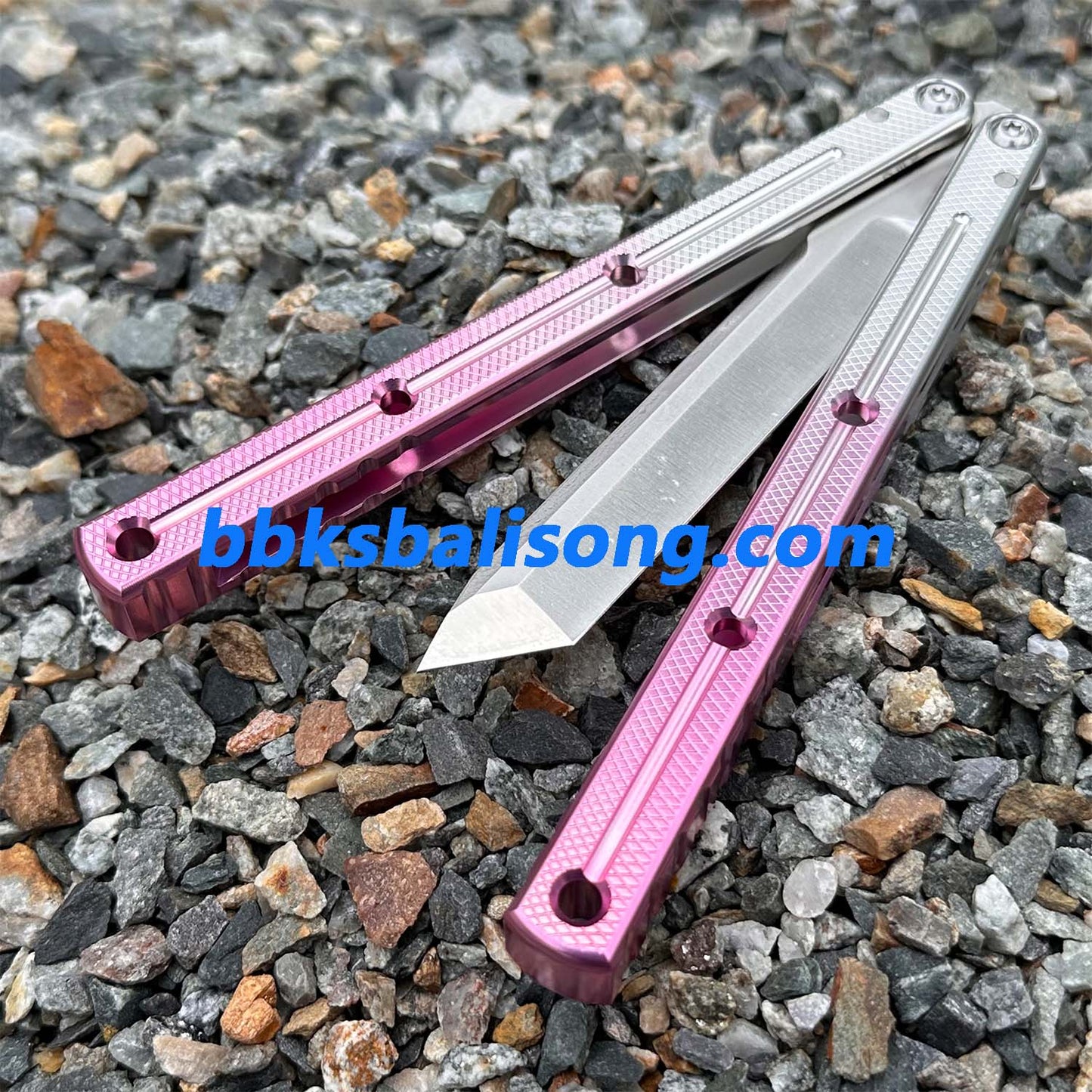 New Baliplus Glossy Kraken V3 Live Blade Balisong Clone (Double-Slot Speed Channel Version)