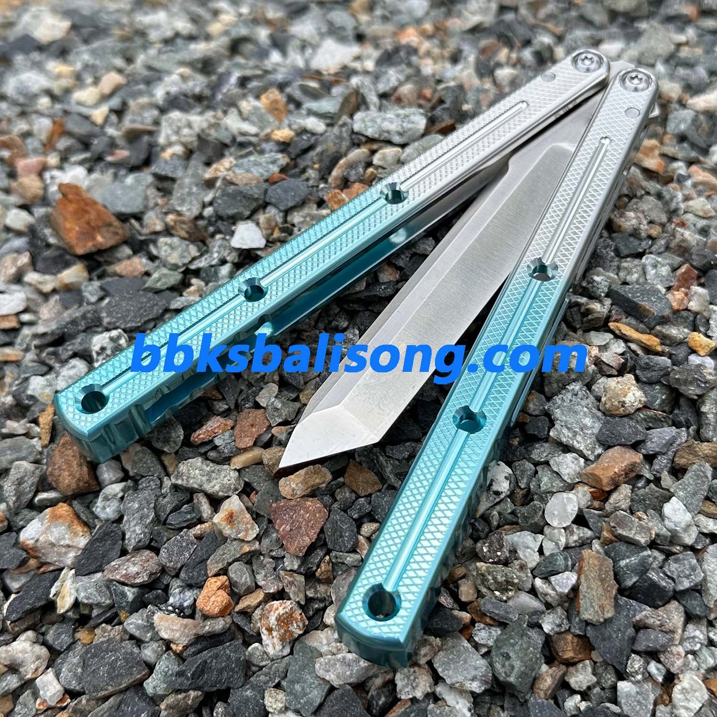 New Baliplus Glossy Kraken V3 Live Blade Balisong Clone (Double-Slot Speed Channel Version)