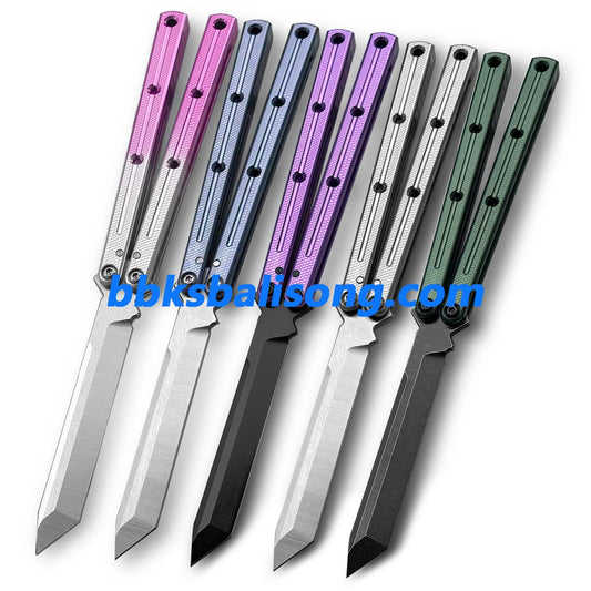 New Baliplus Kraken V2.5 Live Balisong Clone 7075 Glossy Handle