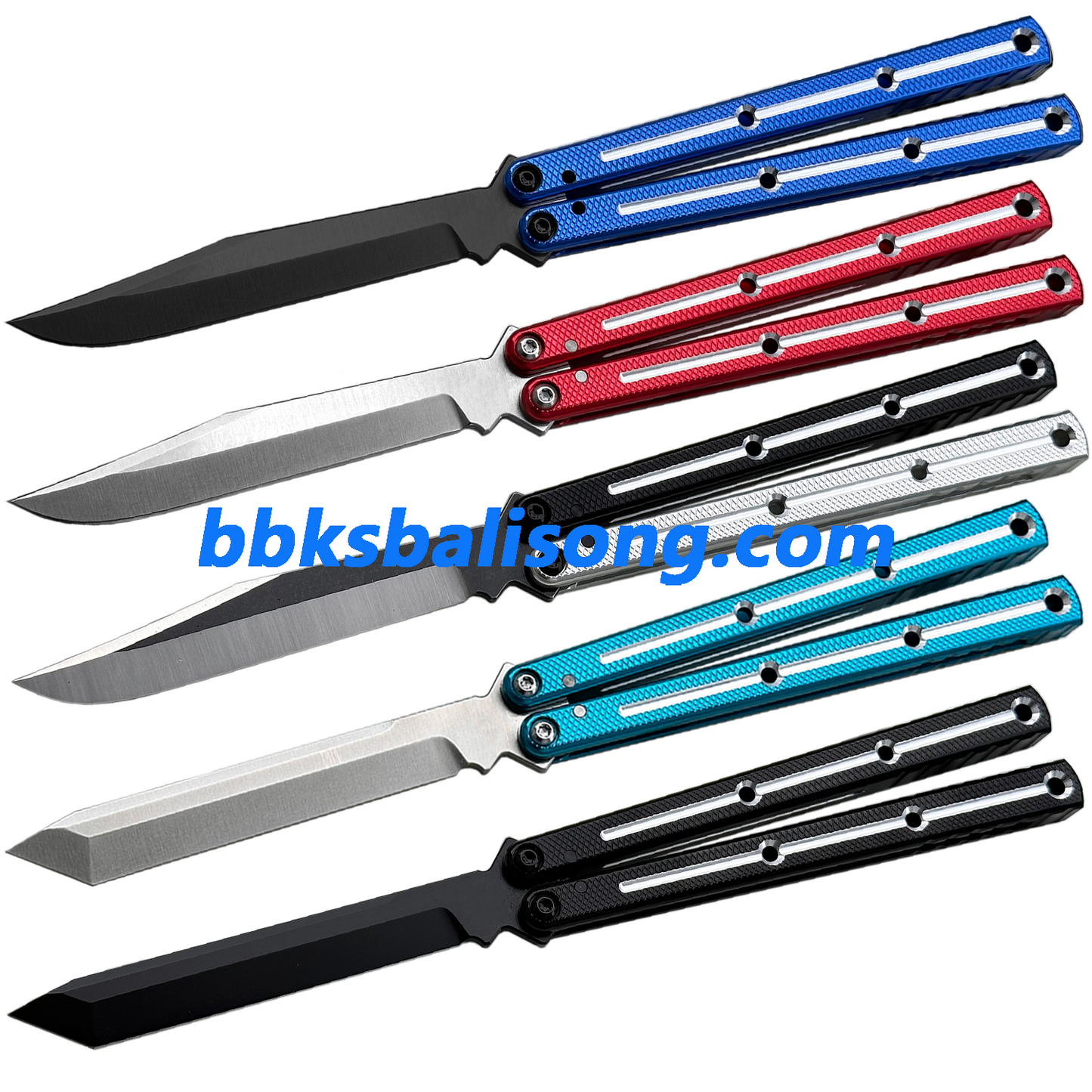 New Baliplus Krake Raken (Kraken) V3 Live Blade / False Edge Blade Balisong Clone