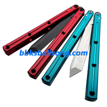 New Baliplus Krake Raken (Kraken) V3 Live Blade / False Edge Blade Balisong Clone