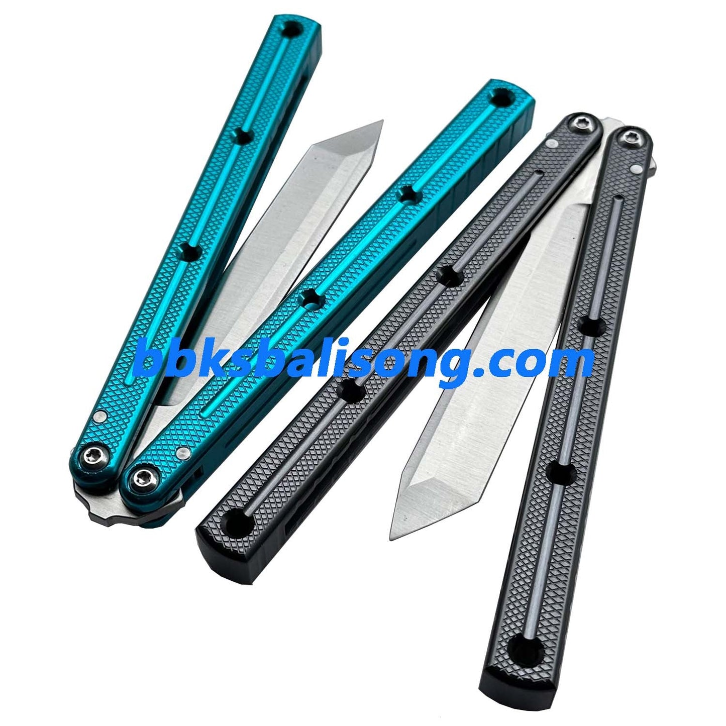 New Baliplus Krake Raken (Kraken) V3 Live Blade / False Edge Blade Balisong Clone