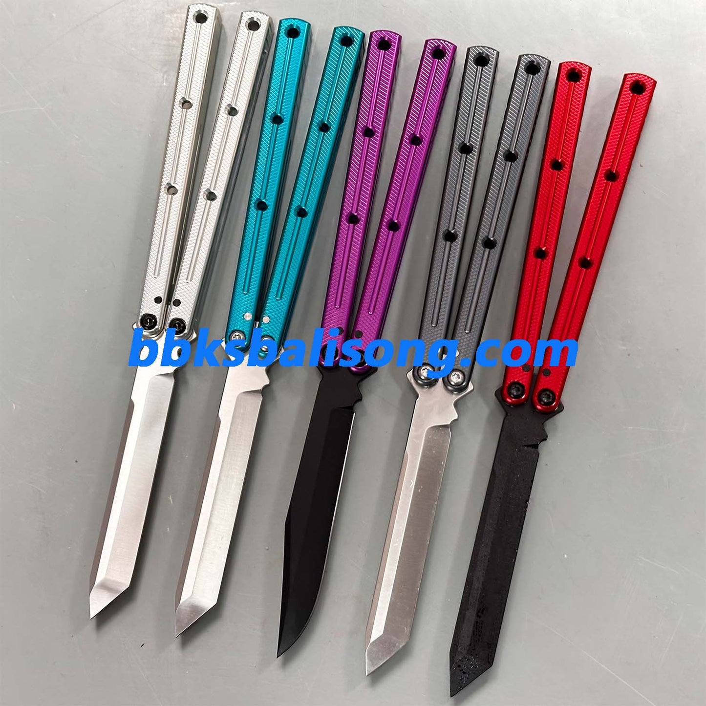 New Baliplus Krake Raken (Kraken) V3 Live Blade / False Edge Blade Balisong Clone