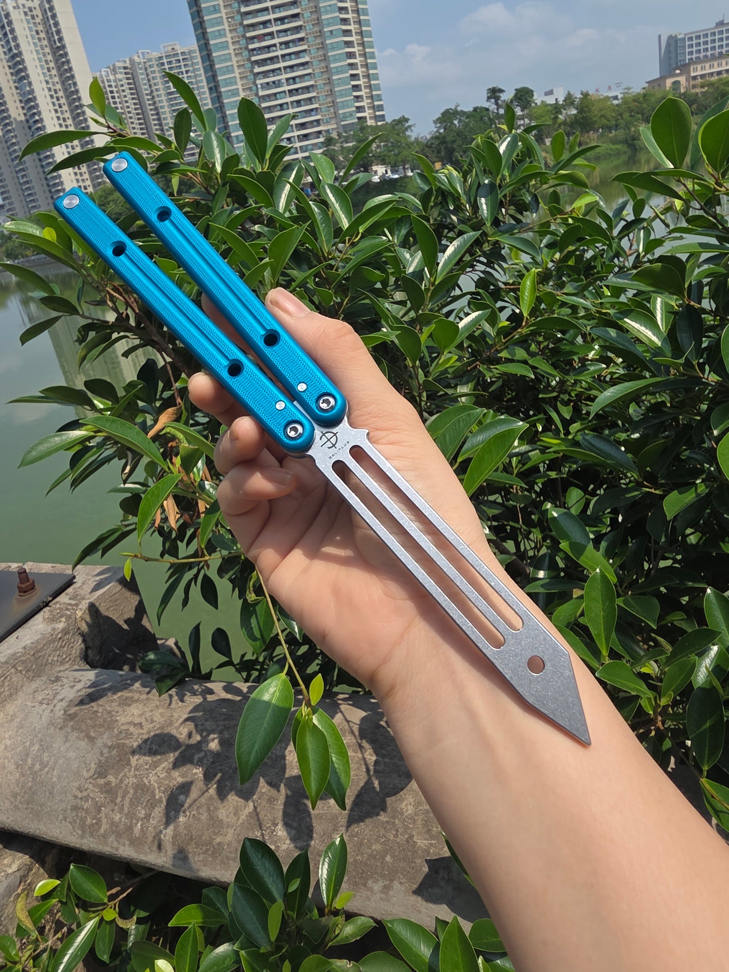 New Baliplus Squidtrainer V4 Balisong Clone 7075 Aluminum
