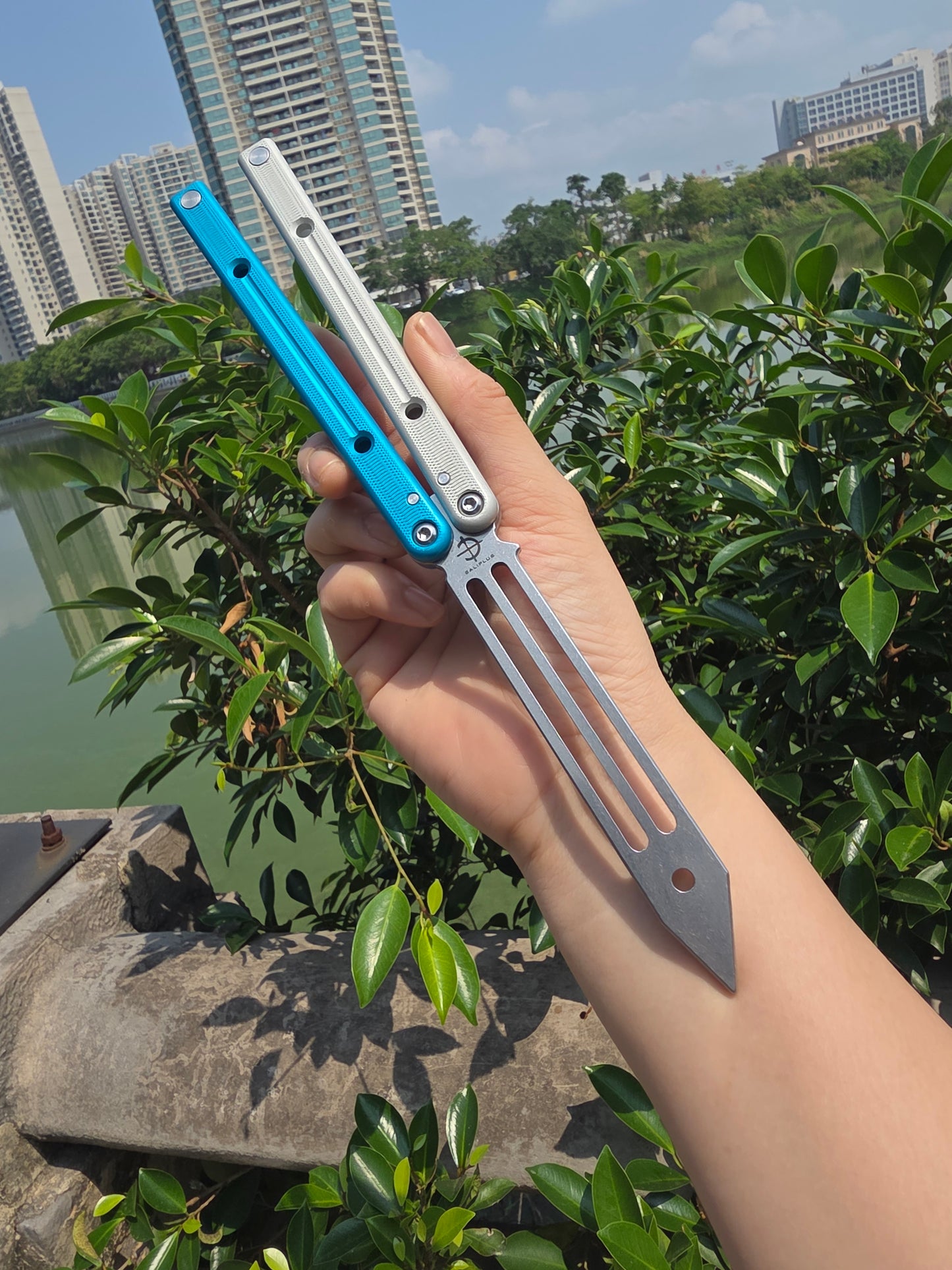 New Baliplus Squidtrainer V4 Balisong Clone 7075 Aluminum