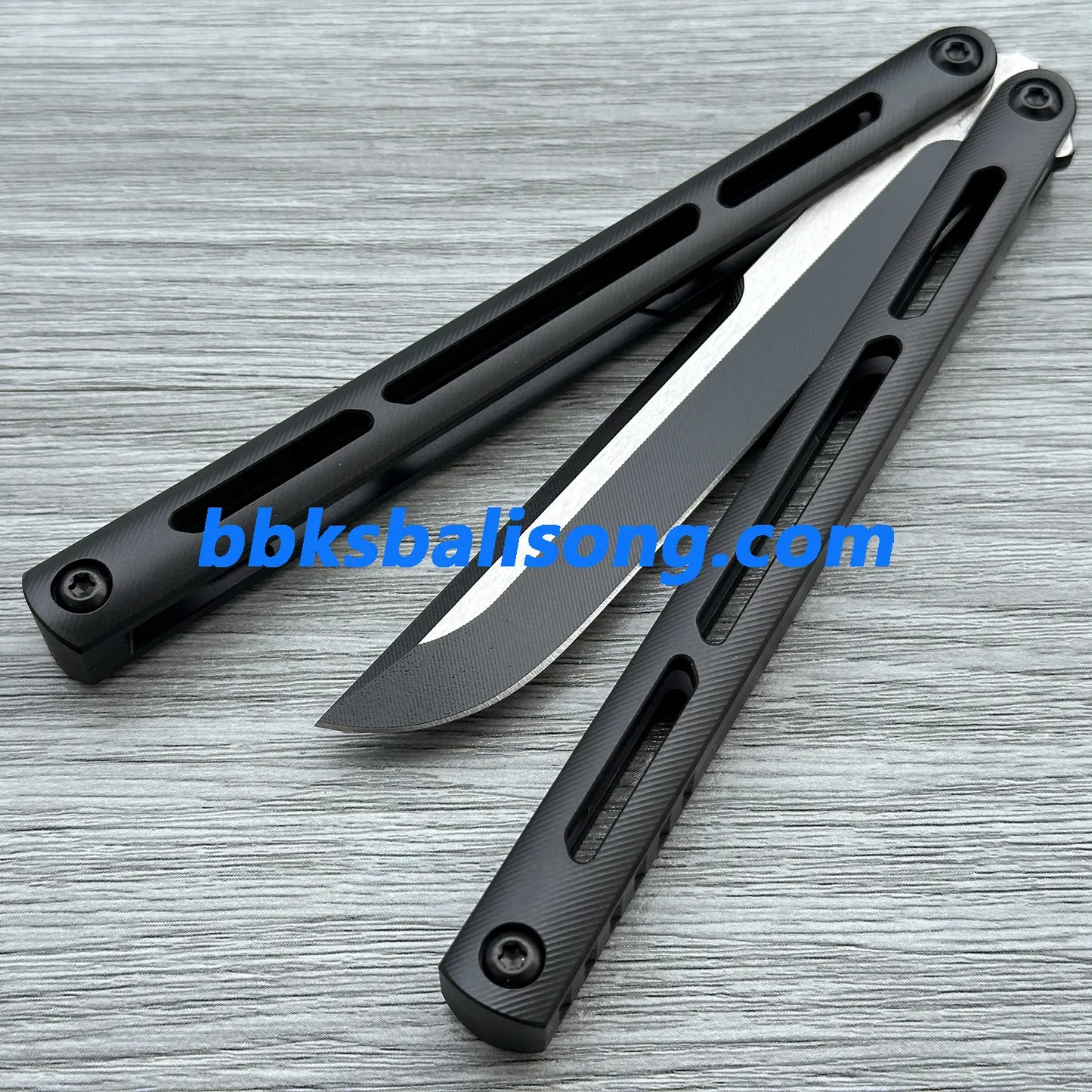 New Baliplus Tsunami V4 Balisong Clone Titanium Handle Bushings System BBKSbalisong