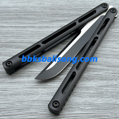 New Baliplus Tsunami V4 Balisong Clone Titanium Handle Bushings System