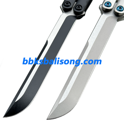 New Baliplus Tsunami V4 Balisong Clone Titanium Handle Bushings System