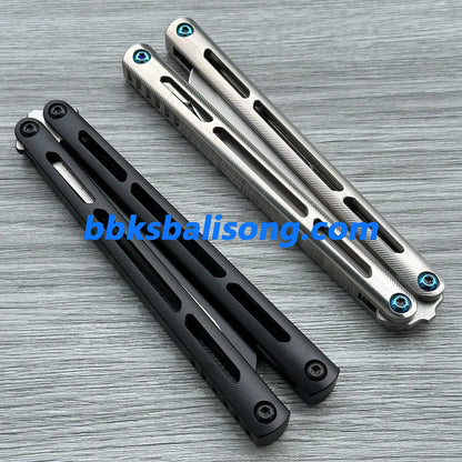 New Baliplus Tsunami V4 Balisong Clone Titanium Handle Bushings System BBKSbalisong