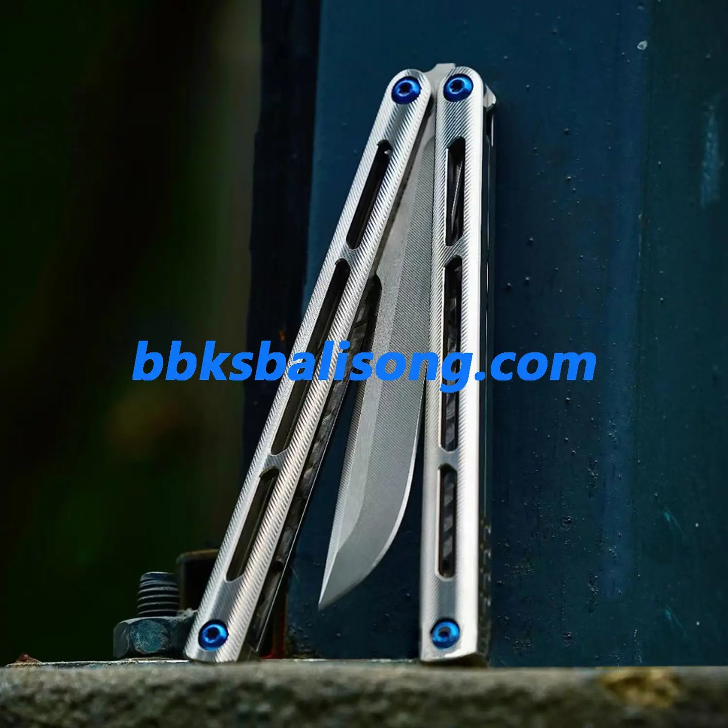 New Baliplus Tsunami V4 Balisong Clone Titanium Handle Bushings System BBKSbalisong