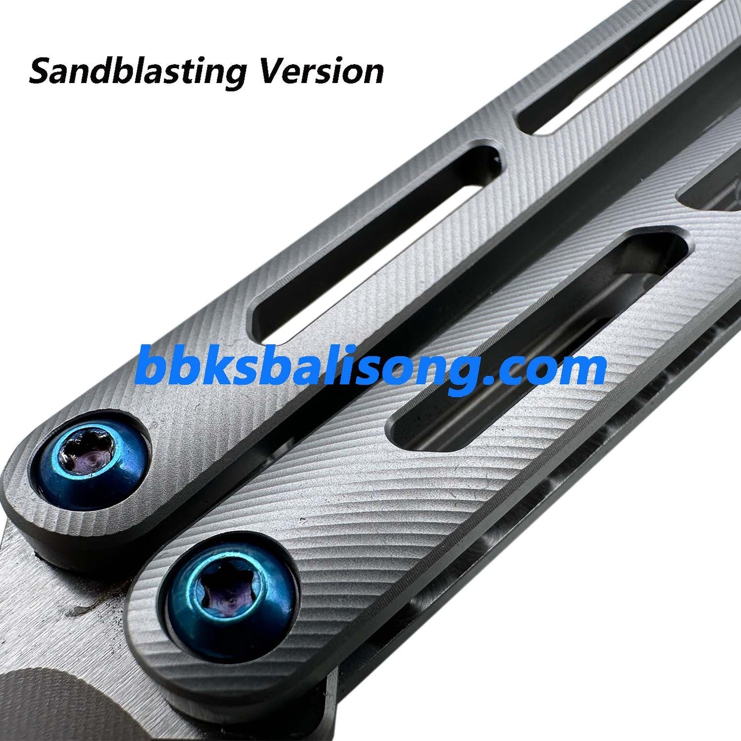 New Baliplus Tsunami V4 Balisong Clone Titanium Handle Bushings System