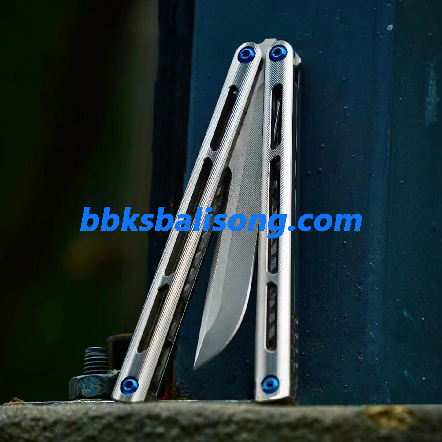 New Baliplus Tsunami V4 Balisong Clone Titanium Handle Bushings System