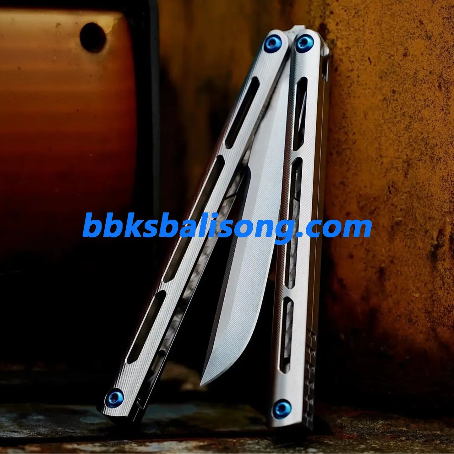 New Baliplus Tsunami V4 Balisong Clone Titanium Handle Bushings System BBKSbalisong