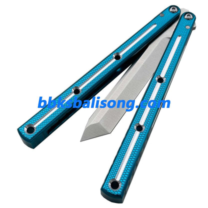 New Baliplus Krake Raken (Kraken) V3 Live Blade / False Edge Blade Balisong Clone