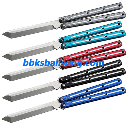 New Baliplus Krake Raken (Kraken) V3 Live Blade / False Edge Blade Balisong Clone