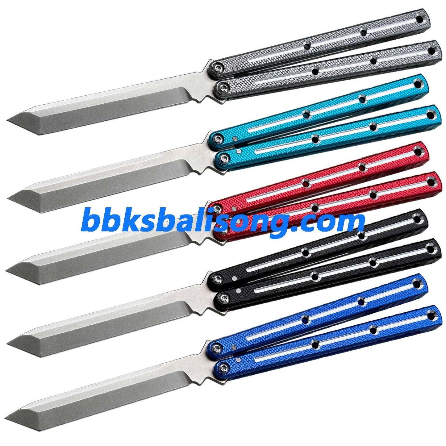 New Baliplus Kraken V3 Live Balisong Clone 7075 Glossy Handle