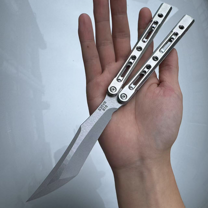 New Monarch V1 Balisong Clone Titanium Handle Bushings System