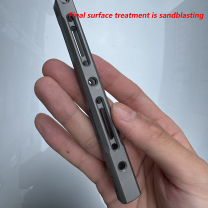 New Monarch V1 Balisong Clone Titanium Handle Bushings System