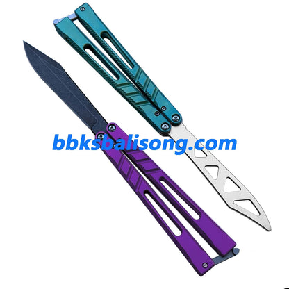 New Theone Channel Alpha Beast (CHAB) V2 Balisong Clone Titanium Handle