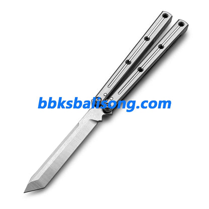 New Baliplus Krake Raken (Kraken) V2.5 Live Blade / False Edge Blade Balisong Clone