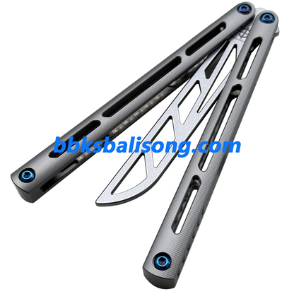 New Baliplus Tsunami V4 Balisong Clone Titanium Handle Bushings System