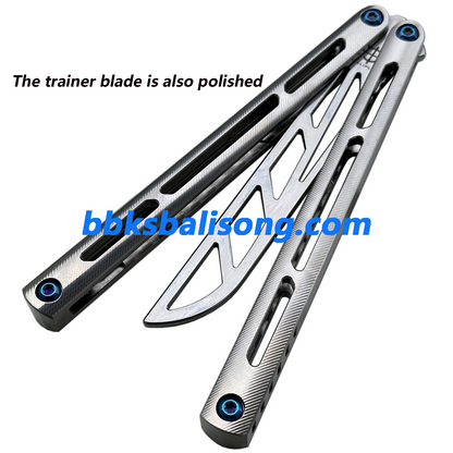 New Baliplus Tsunami V4 Balisong Clone Titanium Handle Bushings System