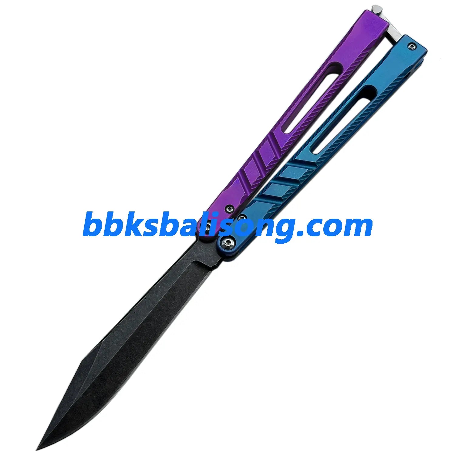 New Theone Jimping Channel Alpha Beast (CHAB) V2 Balisong Clone Titanium Handle BBKSbalisong
