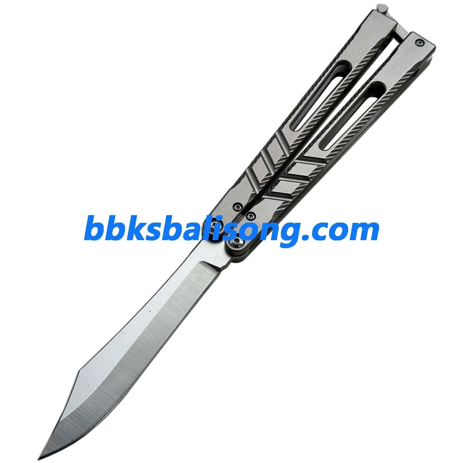 New Theone Jimping Channel Alpha Beast (CHAB) V2 Balisong Clone Titanium Handle BBKSbalisong