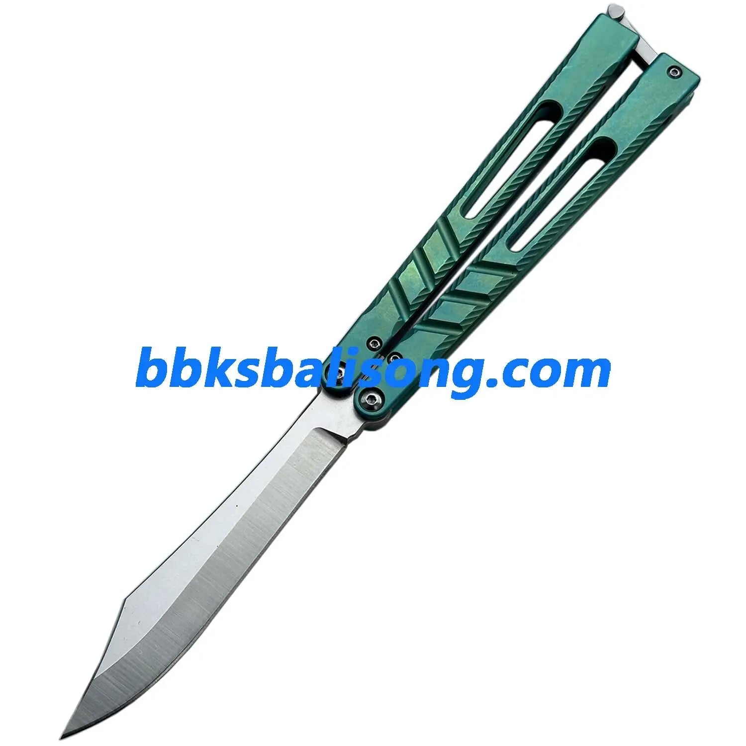 New Theone Jimping Channel Alpha Beast (CHAB) V2 Balisong Clone Titanium Handle BBKSbalisong