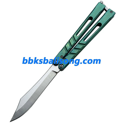 New Theone Jimping Channel Alpha Beast (CHAB) V2 Balisong Clone Titanium Handle BBKSbalisong