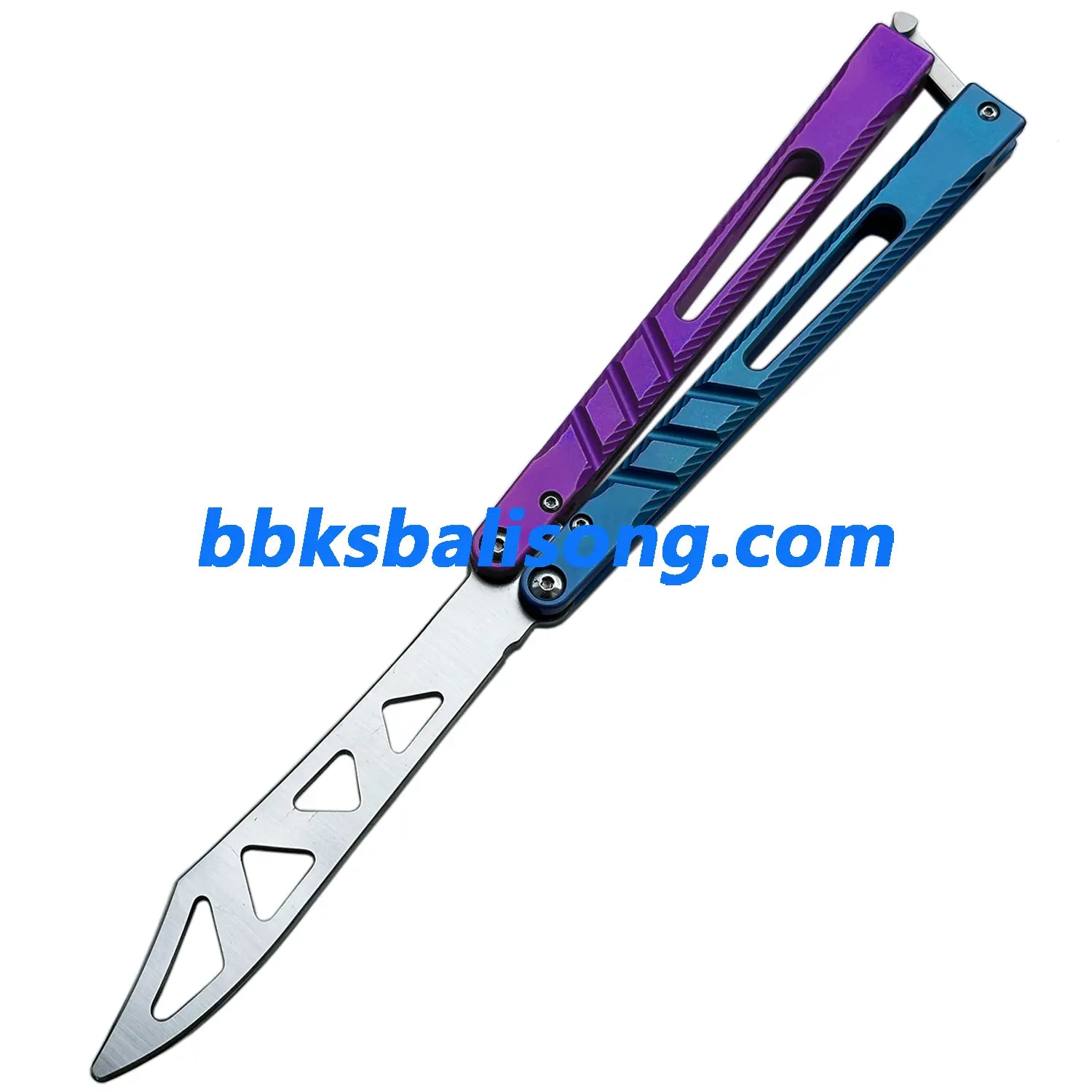 New Theone Jimping Channel Alpha Beast (CHAB) V2 Balisong Clone Titanium Handle BBKSbalisong
