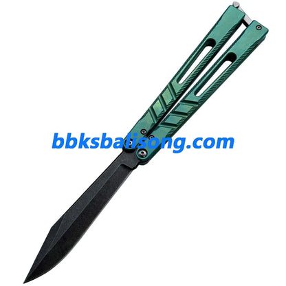 New Theone Jimping Channel Alpha Beast (CHAB) V2 Balisong Clone Titanium Handle BBKSbalisong