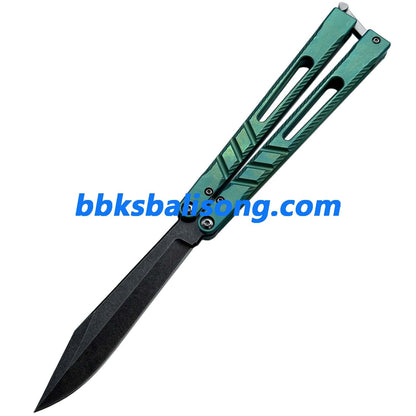 New Theone Channel Alpha Beast (CHAB) V2 Balisong Clone Titanium Handle