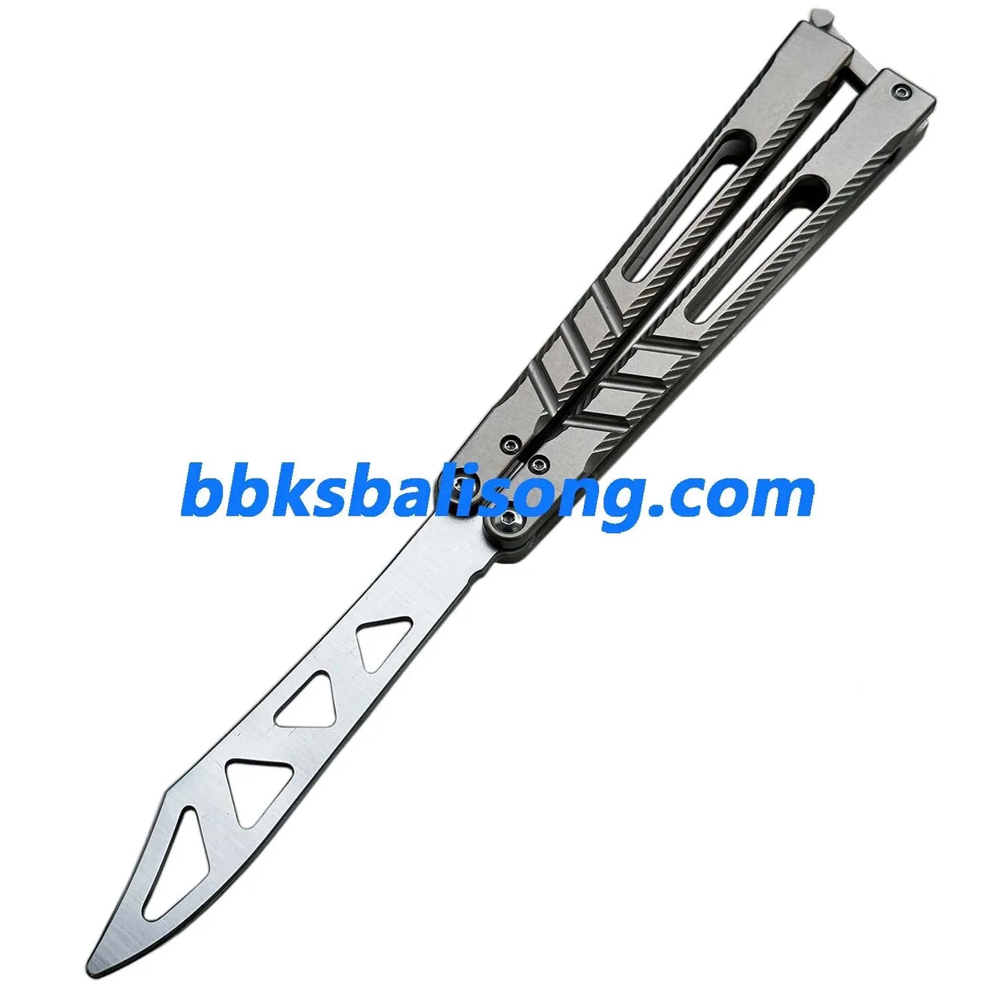 New Theone Jimping Channel Alpha Beast (CHAB) V2 Balisong Clone Titanium Handle BBKSbalisong