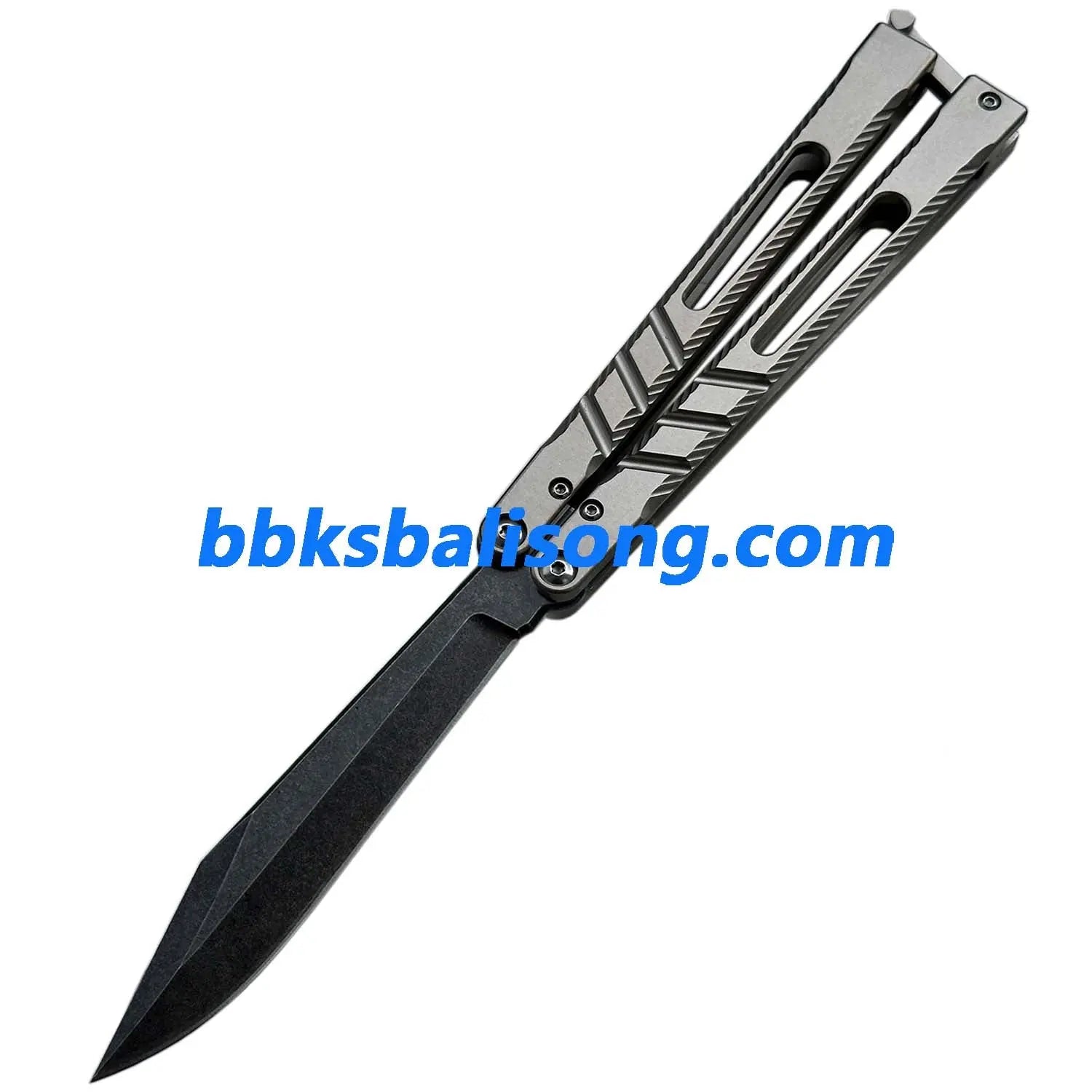 New Theone Jimping Channel Alpha Beast (CHAB) V2 Balisong Clone Titanium Handle BBKSbalisong