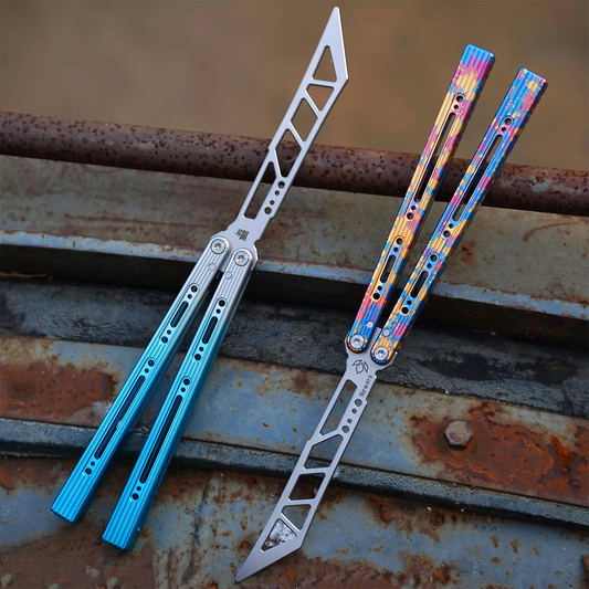 Newera Sunshine Original Balisong 7075 Aluminum Handle Bushing System