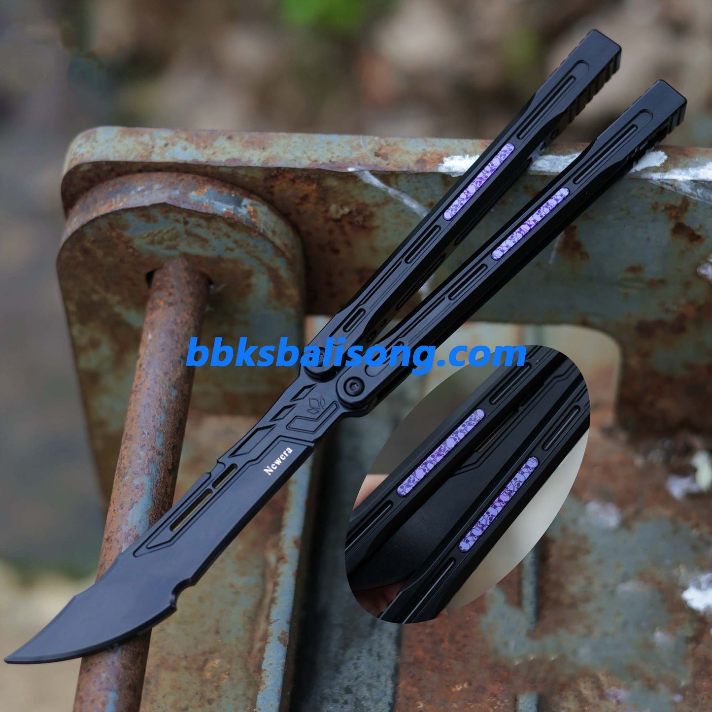 Newera Jinghong Balisong Original Design 7075 Aluminum Handle and Blade