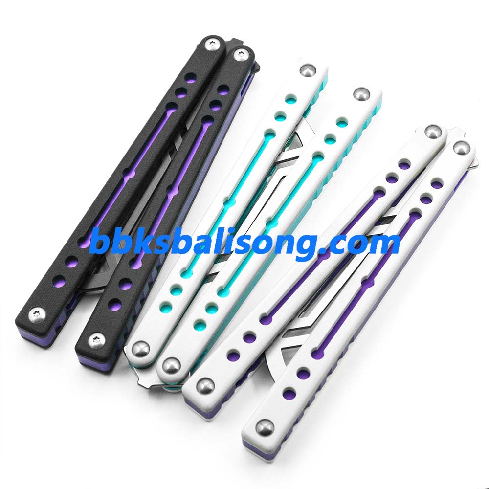New TOUCH TIMES Nautilus V2 Balisong Clone Hiding Zen Pins