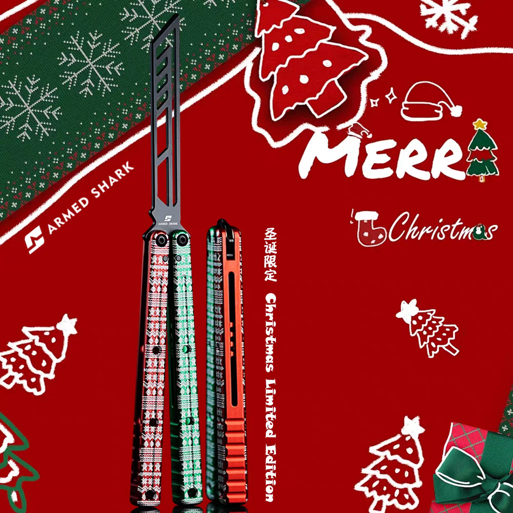 ARMED SHARK Christmas Limited Balisong Colors