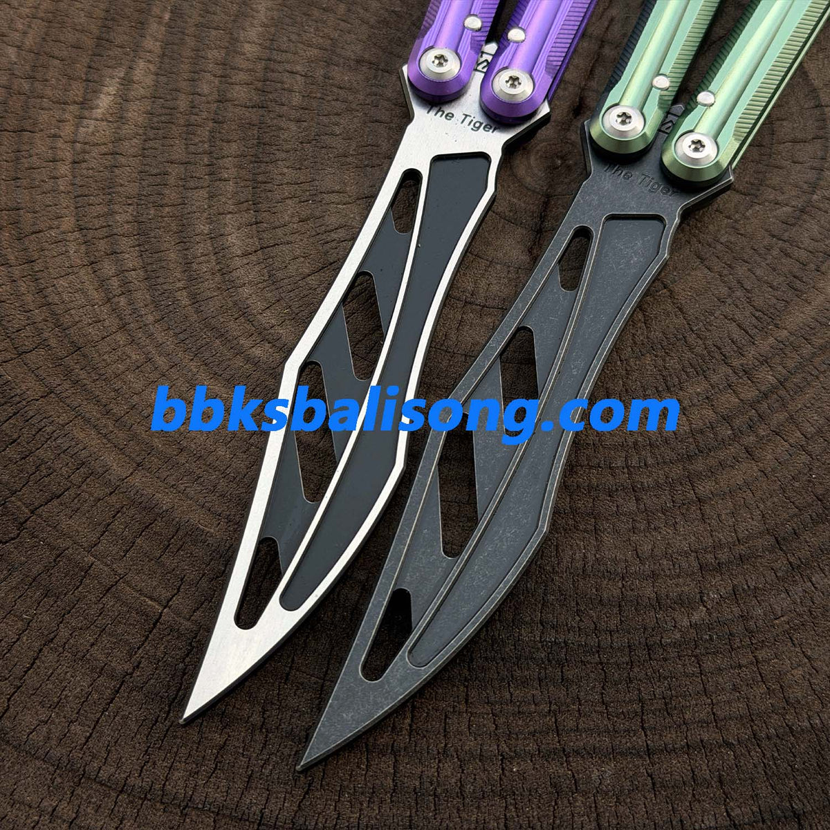 TITAN x Purple Smoke Studio The Tiger V2 Balisong 7075 Aluminum