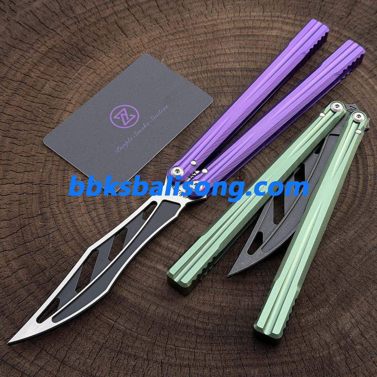 TITAN x Purple Smoke Studio The Tiger V2 Balisong 7075 Aluminum