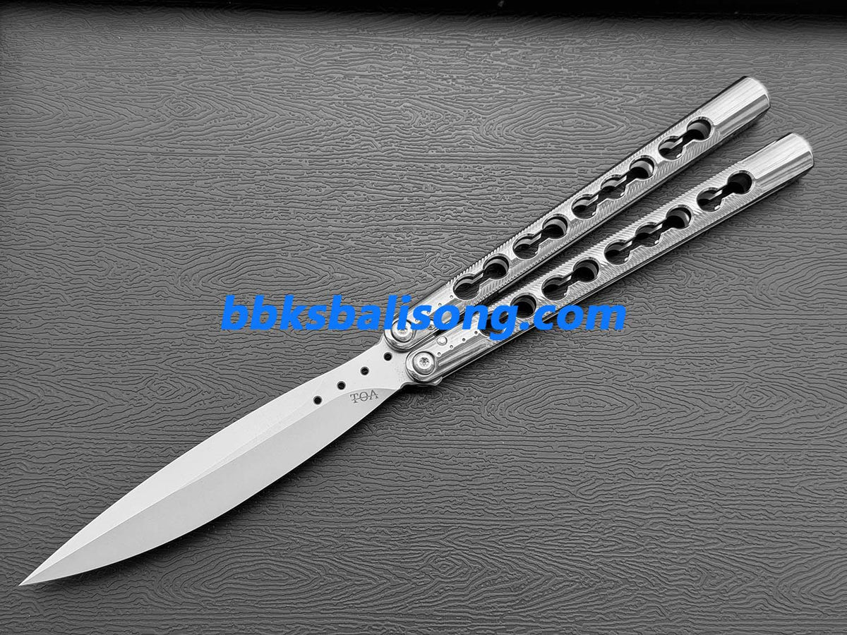 TOA DS-1 Authentic Balisong Titanium Handle SLD Steel Blade
