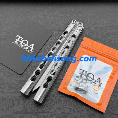 TOA DS-1 Authentic Balisong Titanium Handle SLD Steel Blade