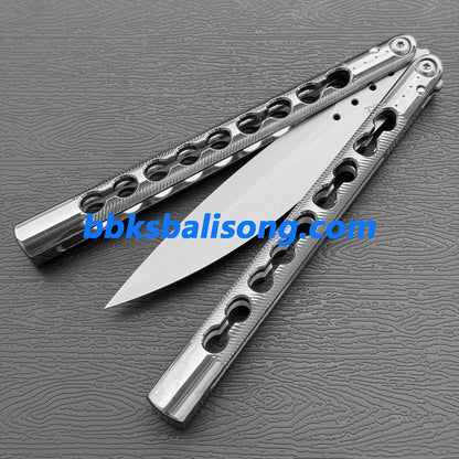TOA DS-1 Authentic Balisong Titanium Handle SLD Steel Blade